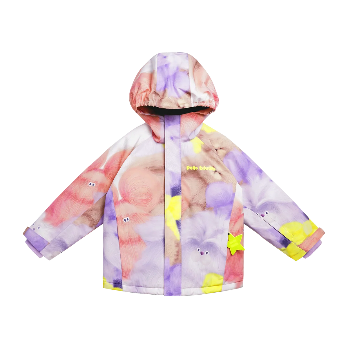 Poco Blush Fuzzy Friend Insulated Ski Jacket Pink