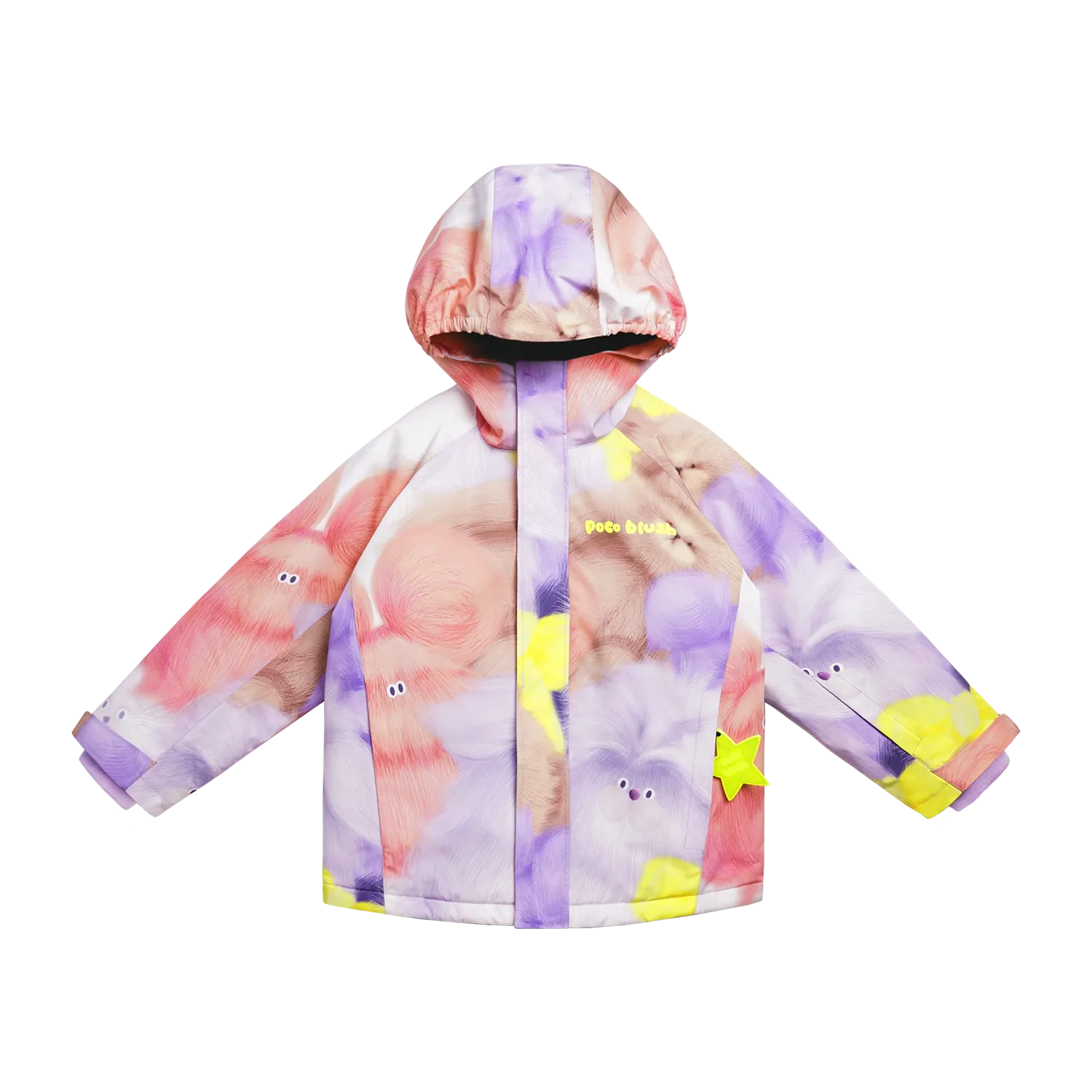 Poco Blush Fuzzy Friend Insulated Ski Jacket Pink