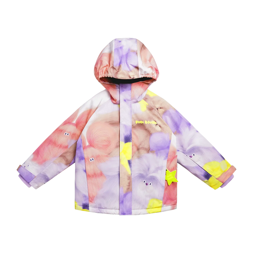 Fuzzy Friend Insulated Ski Jacket by Poco Blush