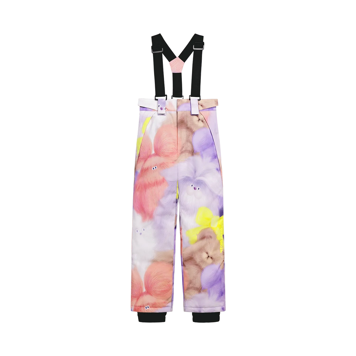 Poco Blush Fuzzy Friends Insulated Ski Pants Pink