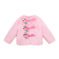 Poco Blush Faux-Fur Chinese-Style Jacket with Panda Frog Buttons