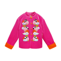Poco Blush Chinese-Style Velvet Embroidered Jacket Pink