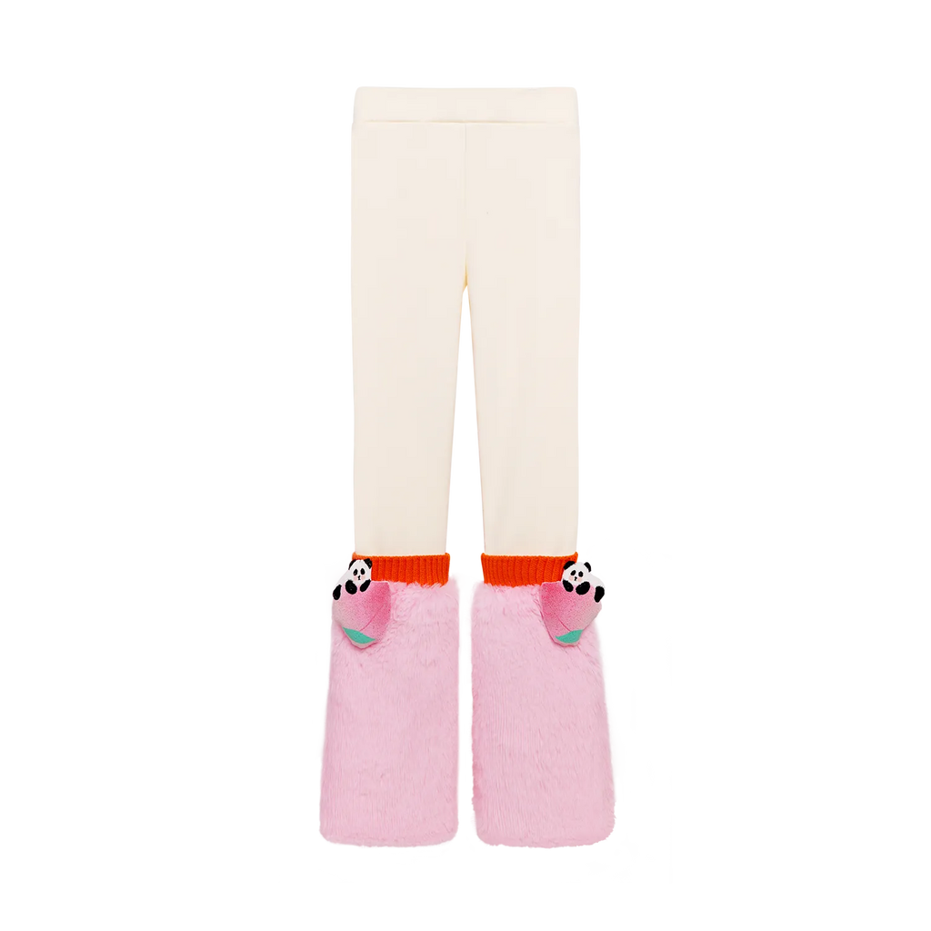 Poco Blush Fleece Legging with Faux-Fur Leg Warmers