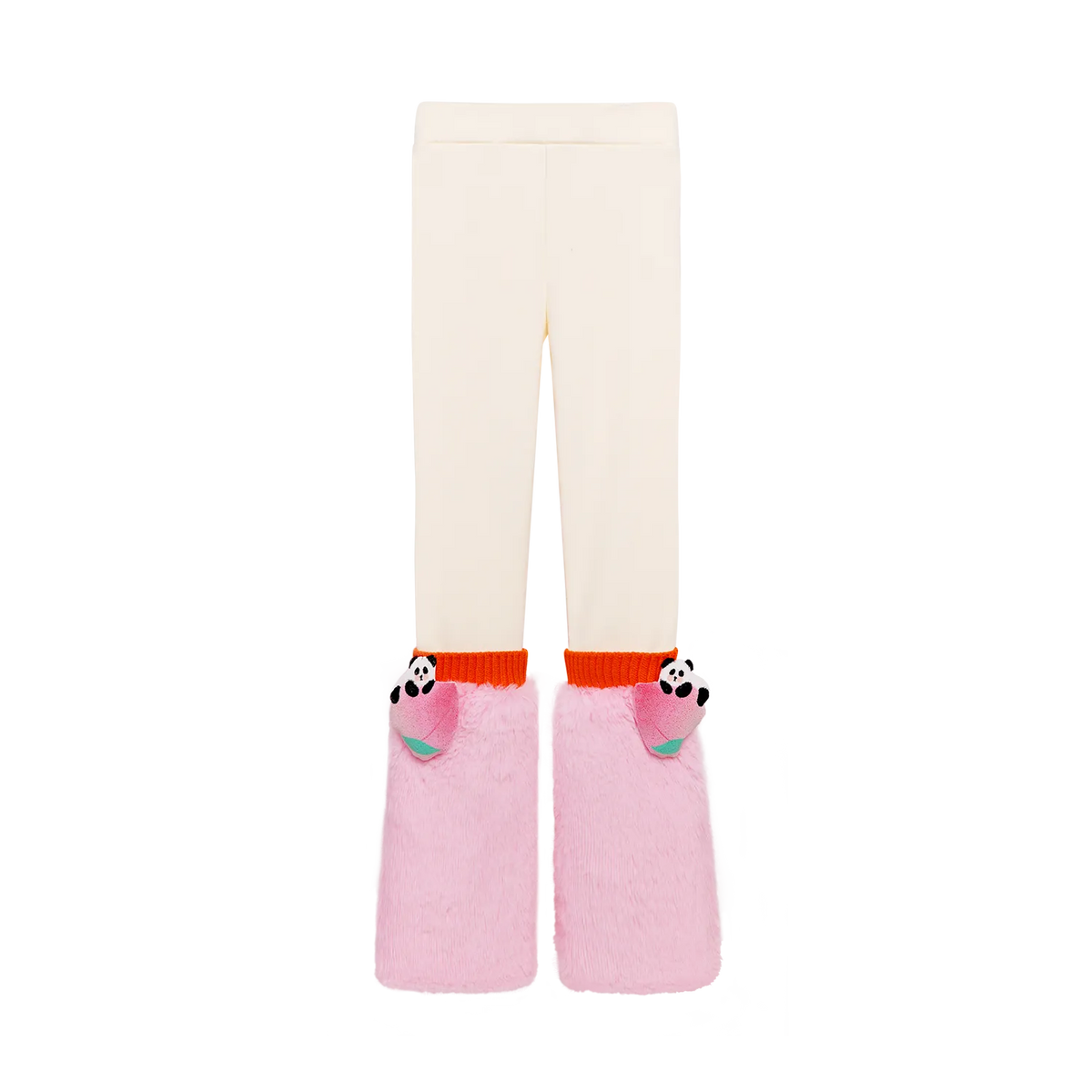 Poco Blush Fleece Legging with Faux-Fur Leg Warmers