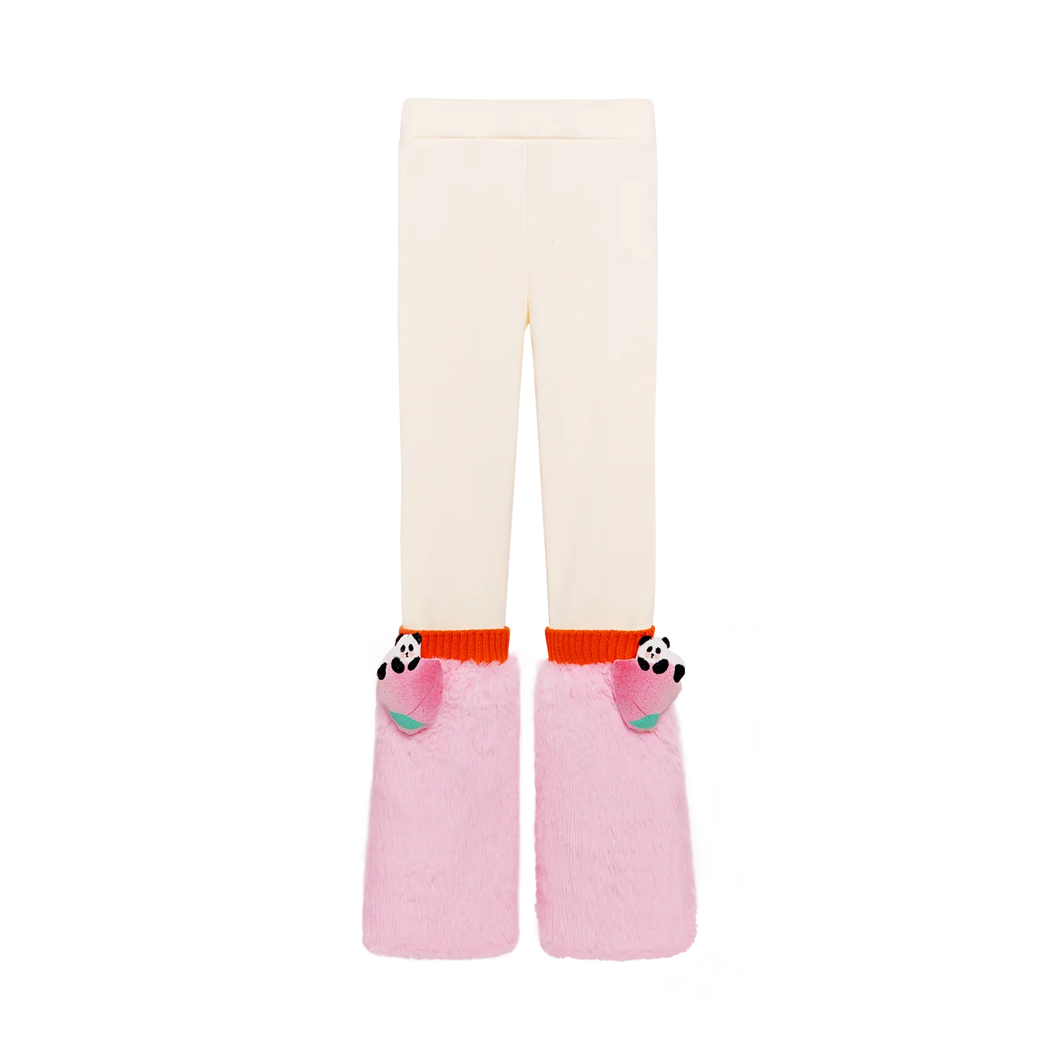 Poco Blush Fleece Legging with Faux-Fur Leg Warmers
