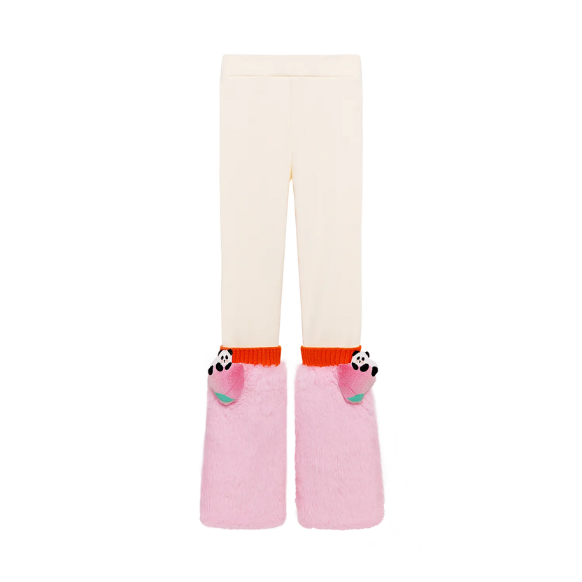 Fleece Legging with Faux-Fur Leg Warmers by Poco Blush
