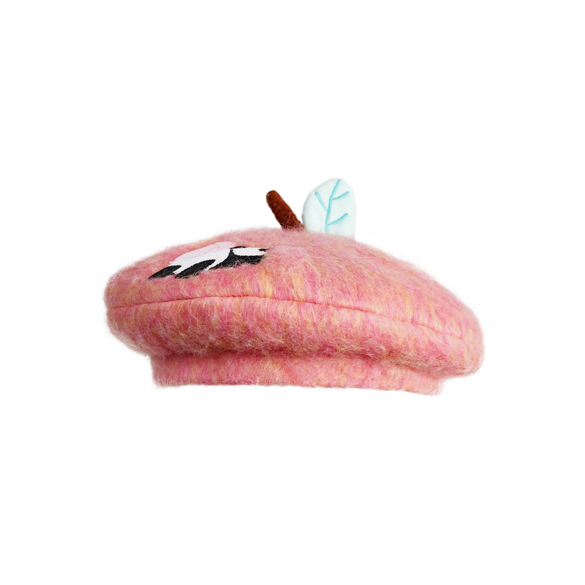 Poco Blush Peach Nectar Wool-Blend Embroidered Hat