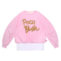 Golden Ribbon Embroidered Sweatshirt by Poco Blush — flat view 6