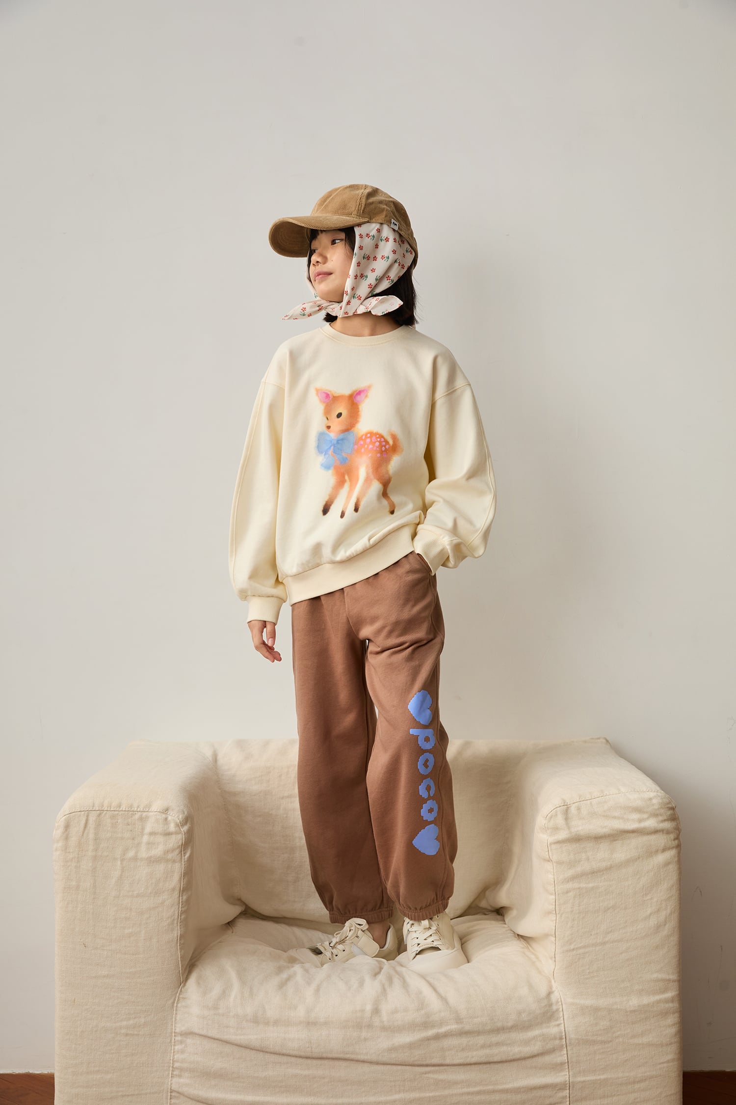 Ink-Wash Animals Sweatshirt by Poco Blush — hero view 1