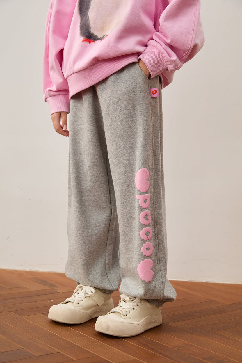 Puff-Print Colour-Block Joggers by Poco Blush — hero view 3