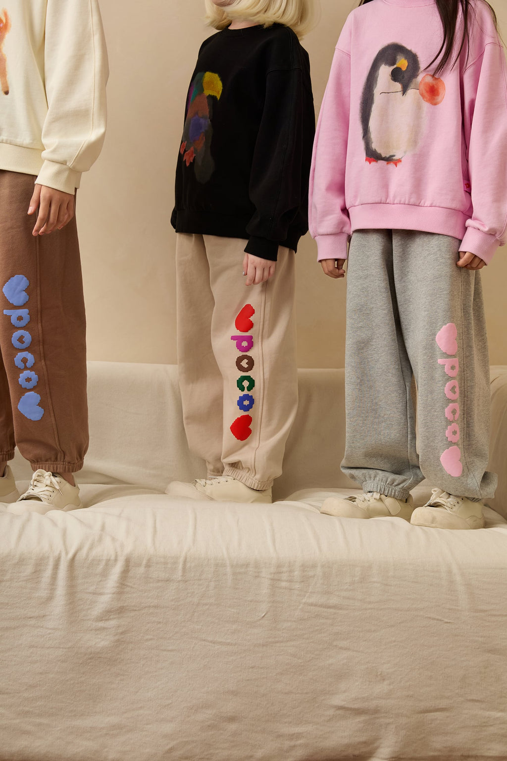 Puff-Print Colour-Block Joggers by Poco Blush — hero view 5