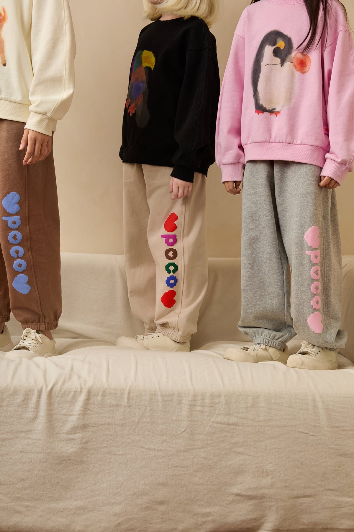 Puff-Print Colour-Block Joggers by Poco Blush — hero view 5