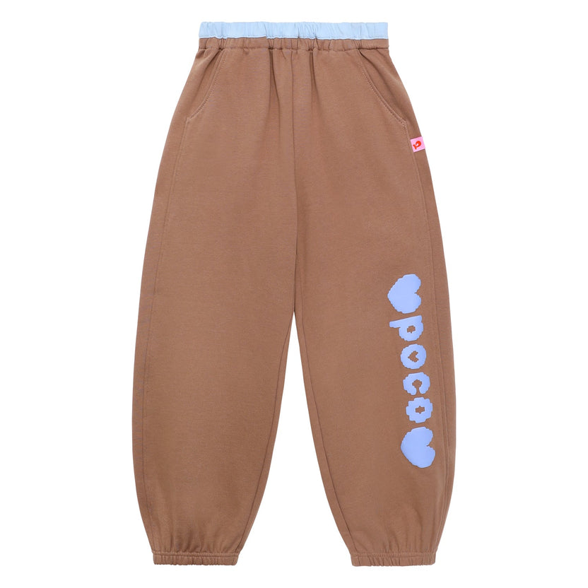 Puff-Print Colour-Block Joggers by Poco Blush — flat view 7