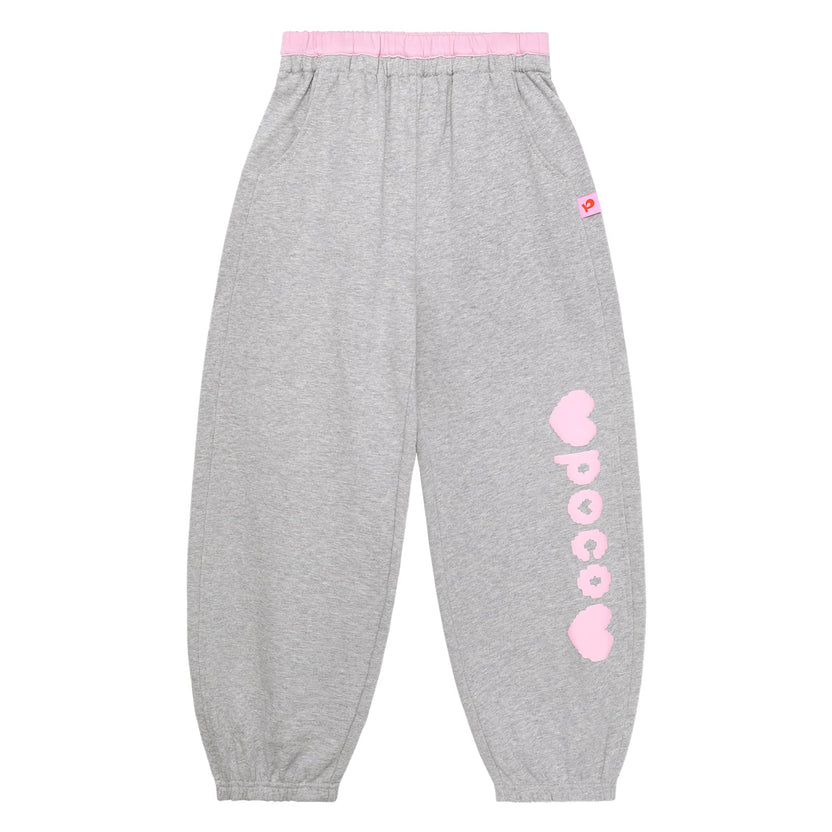 Puff-Print Colour-Block Joggers by Poco Blush — flat view 8