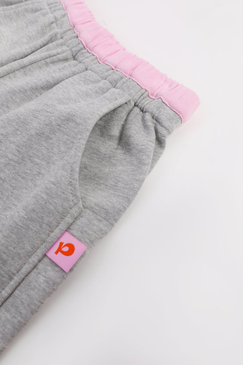 Puff-Print Colour-Block Joggers by Poco Blush — detail view 10