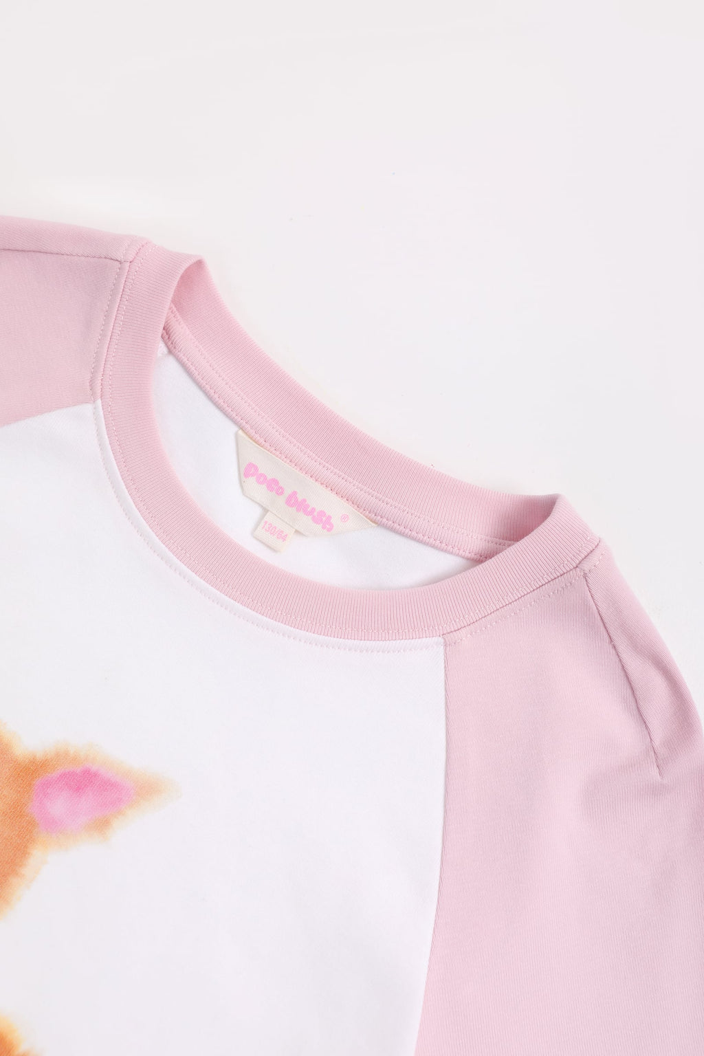 Ink-Wash Animals Raglan Long-Sleeve Tee by Poco Blush — detail view 8