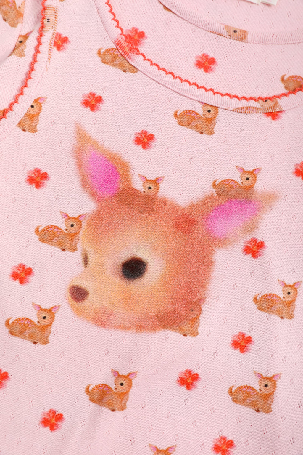 Ink-Wash Animals Layered Long-Sleeve Tee by Poco Blush — detail view 9