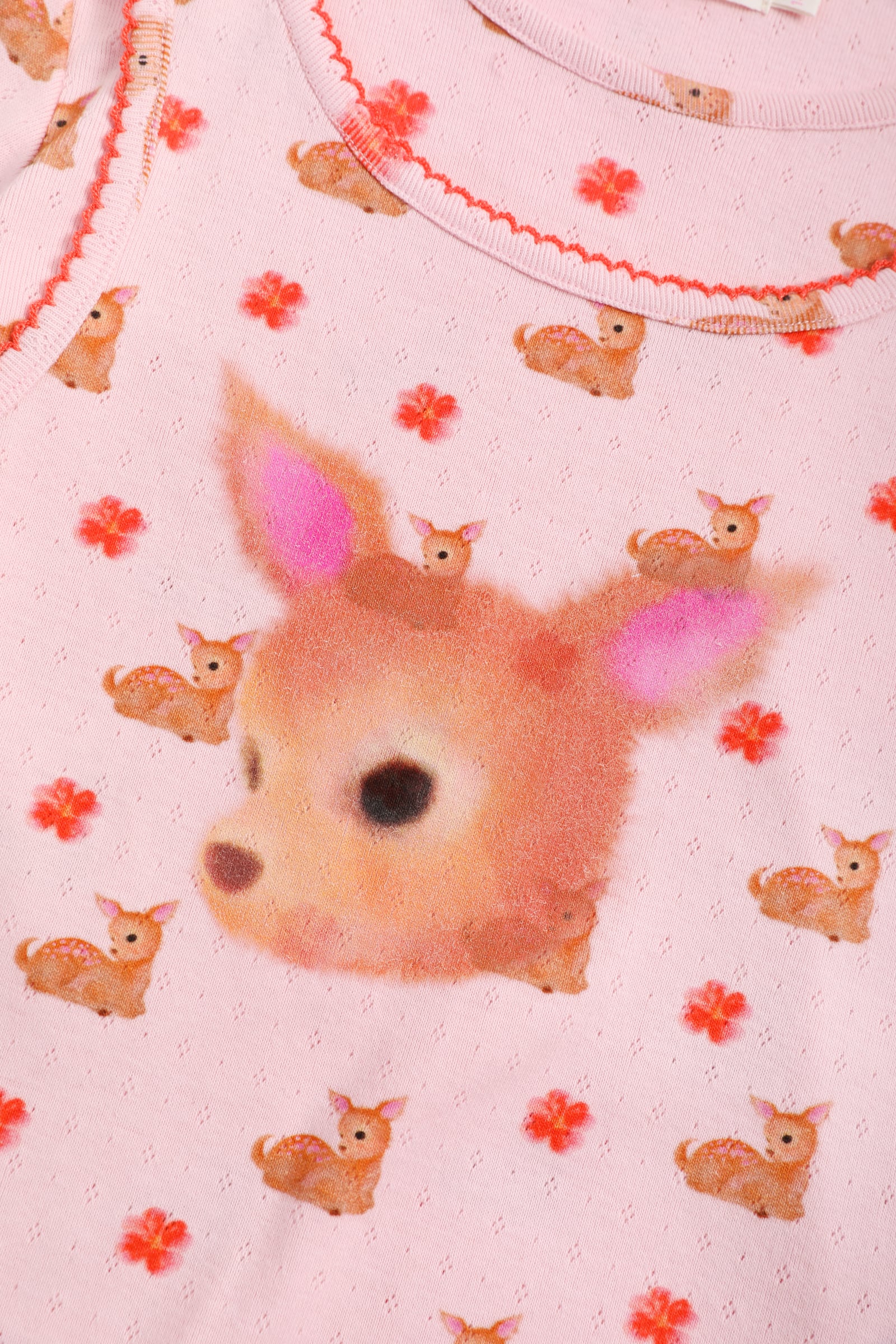 Ink-Wash Animals Layered Long-Sleeve Tee by Poco Blush — detail view 9