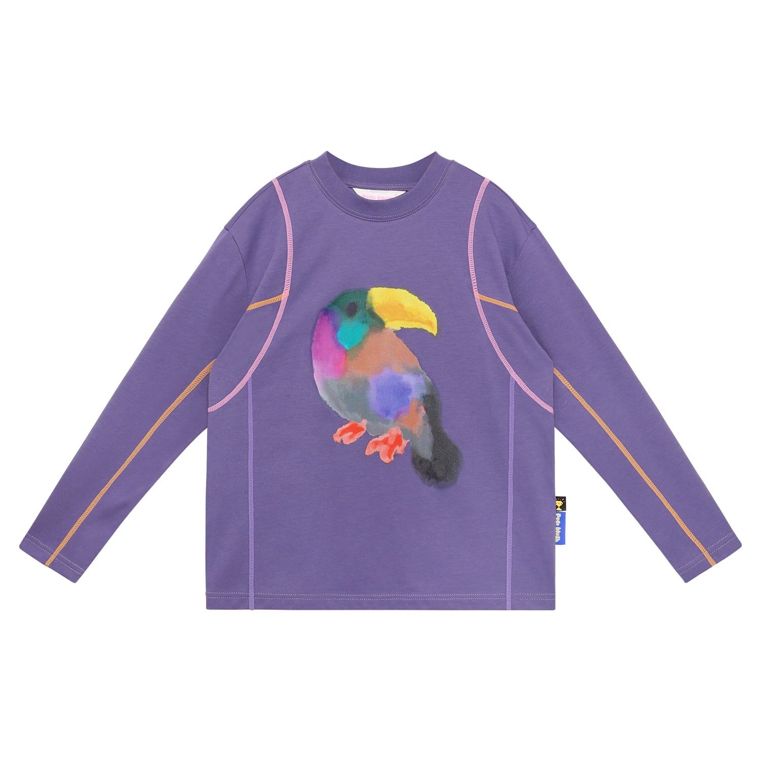 Autumn Ink-Wash Animals Tee by Poco Blush — flat view 6