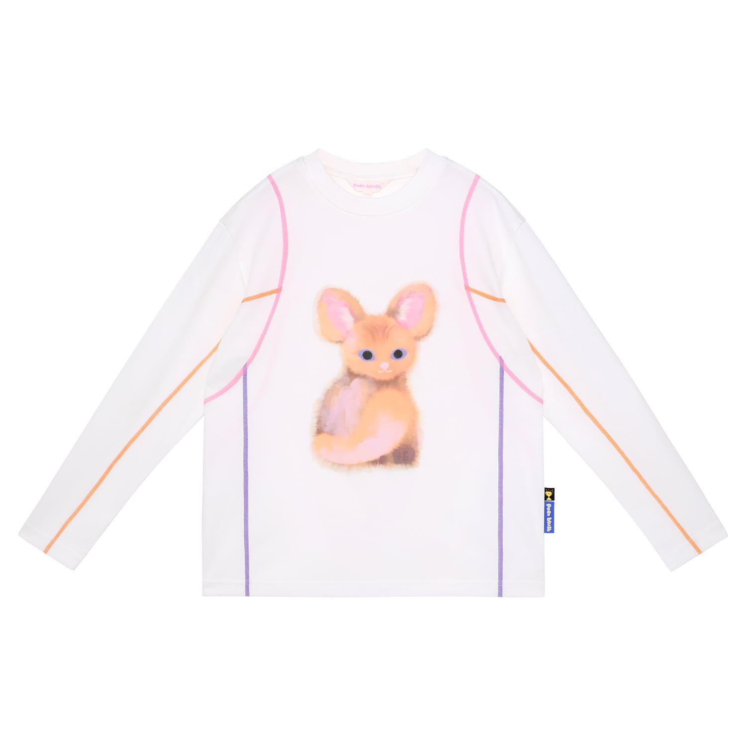 Autumn Ink-Wash Animals Tee by Poco Blush — flat view 7
