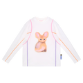 Autumn Ink-Wash Animals Tee in Soft Cream — flat lay