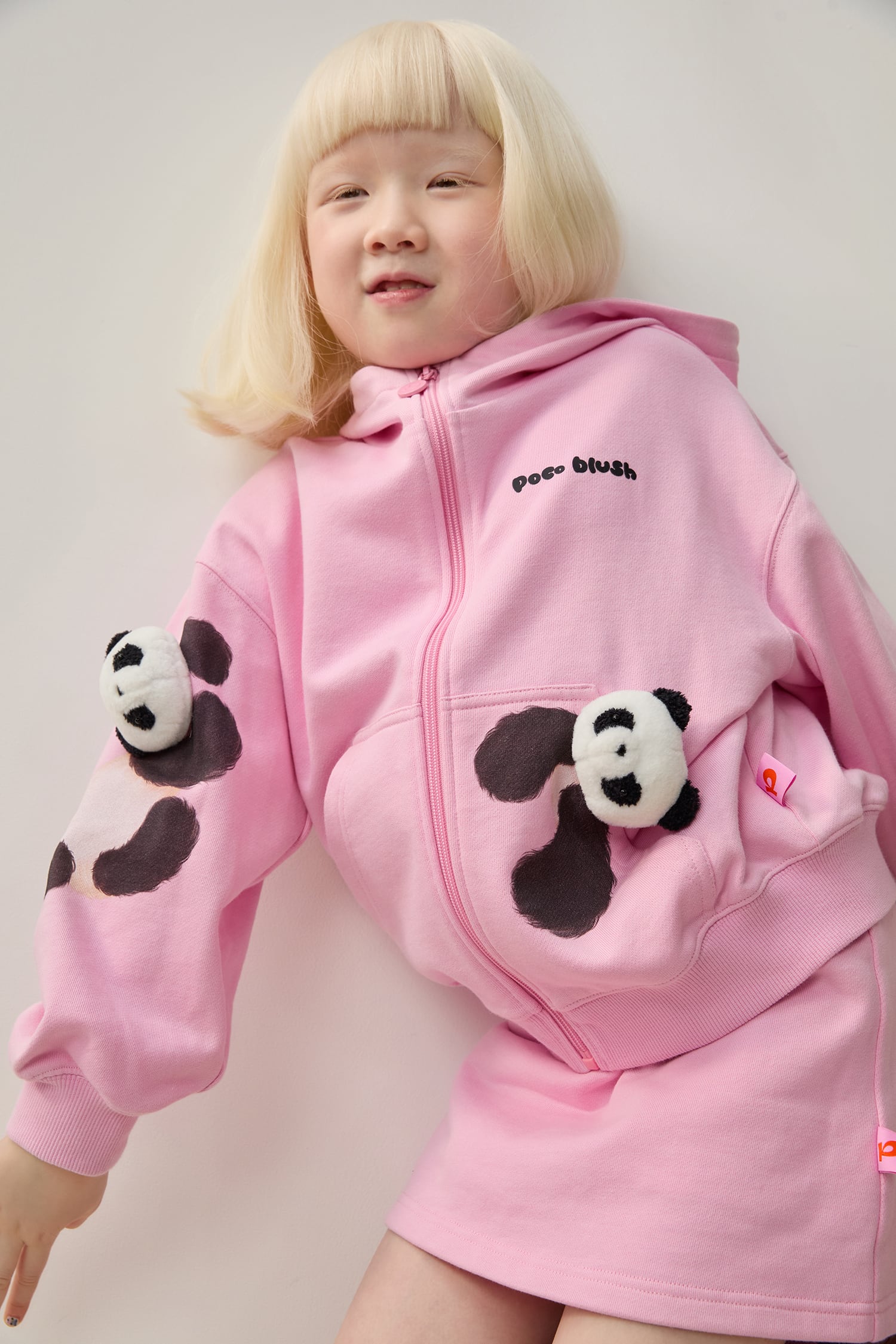 Ink-Wash Animals Hoodie Skort by Poco Blush — hero view 5