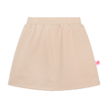 Ink-Wash Animals Hoodie Skort in Pale Ochre — flat lay