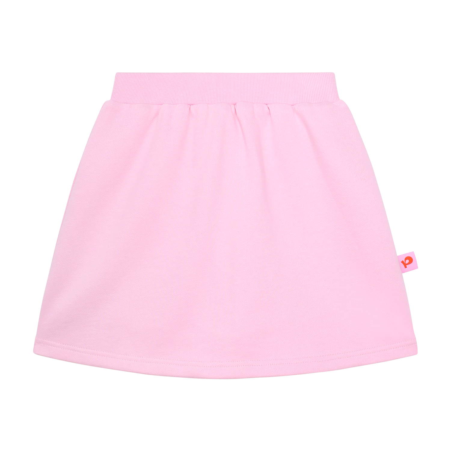 Ink-Wash Animals Hoodie Skort in Peach Pink — flat lay