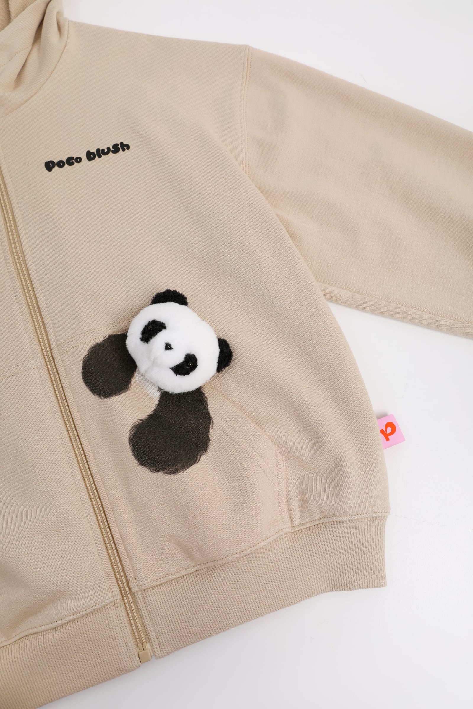 Ink-Wash Animals Character Hoodie by Poco Blush — detail view 11