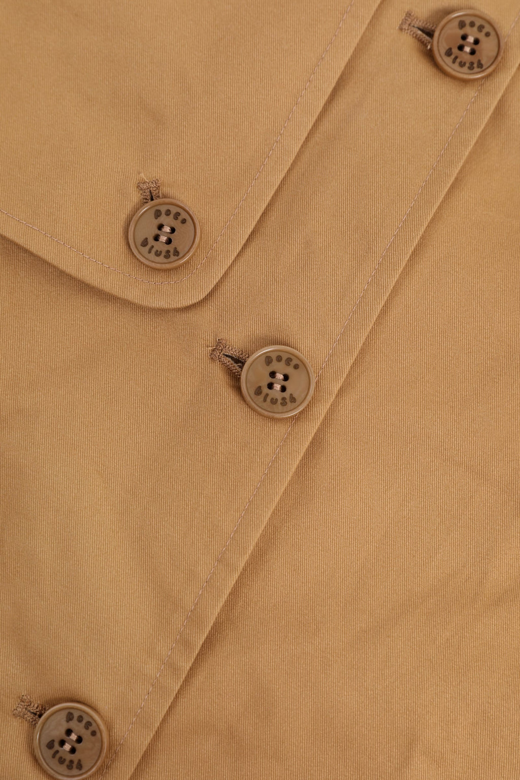 Ink-Wash Animals Character Trench Coat by Poco Blush — detail view 8