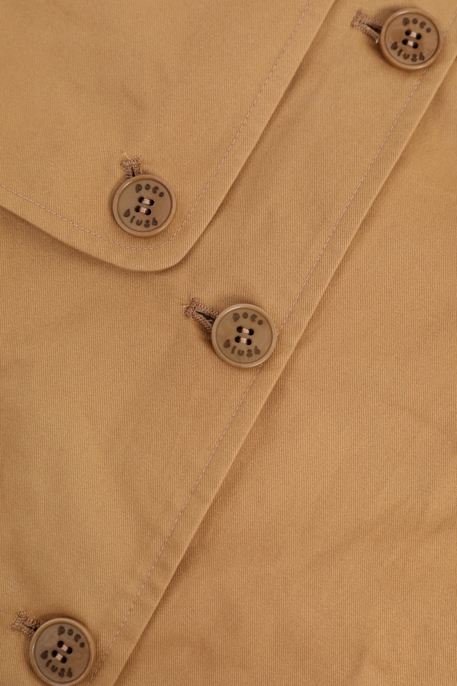 Ink-Wash Animals Character Trench Coat by Poco Blush — detail view 8