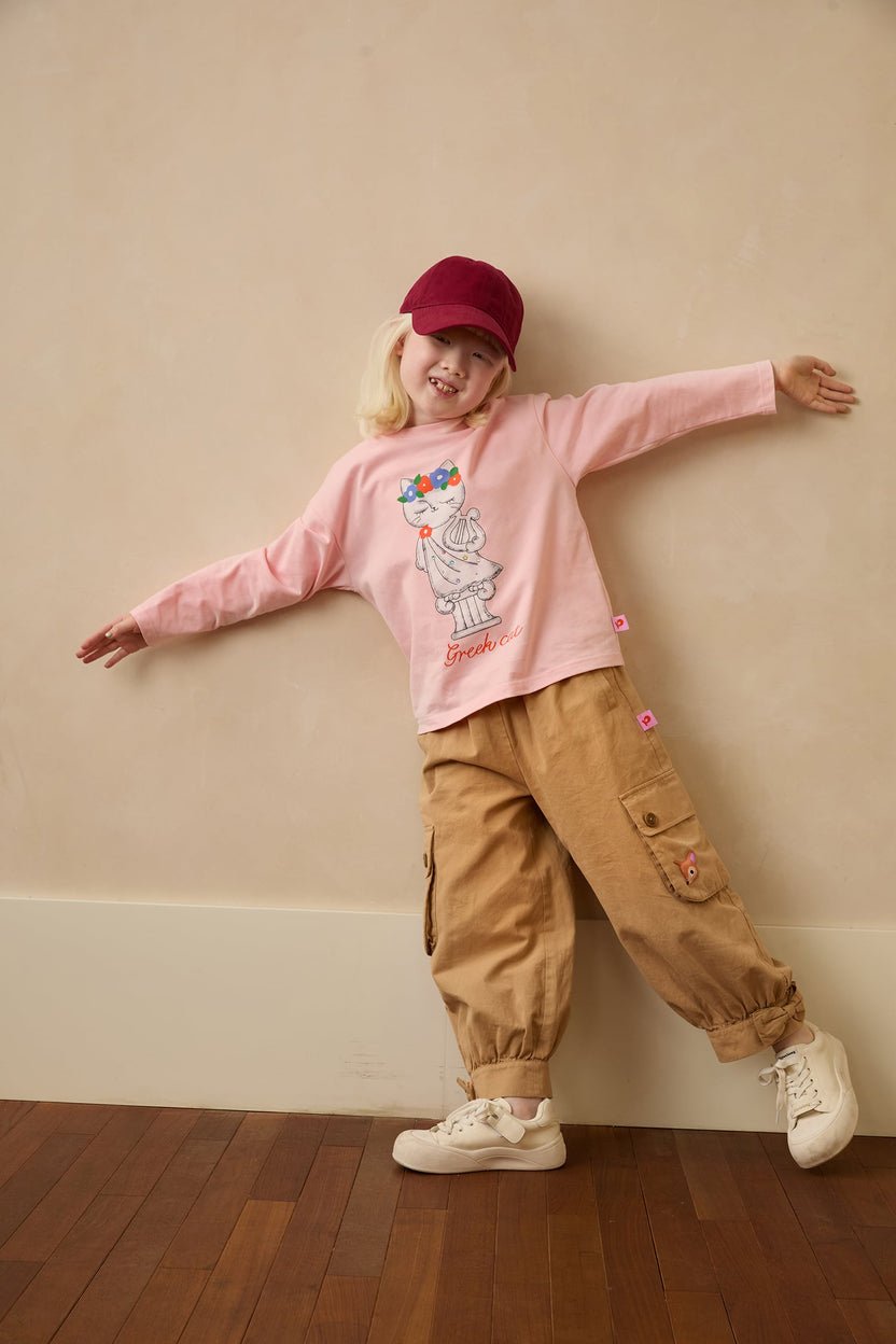 Greek Cat Crystal Tee by Poco Blush — hero view 3