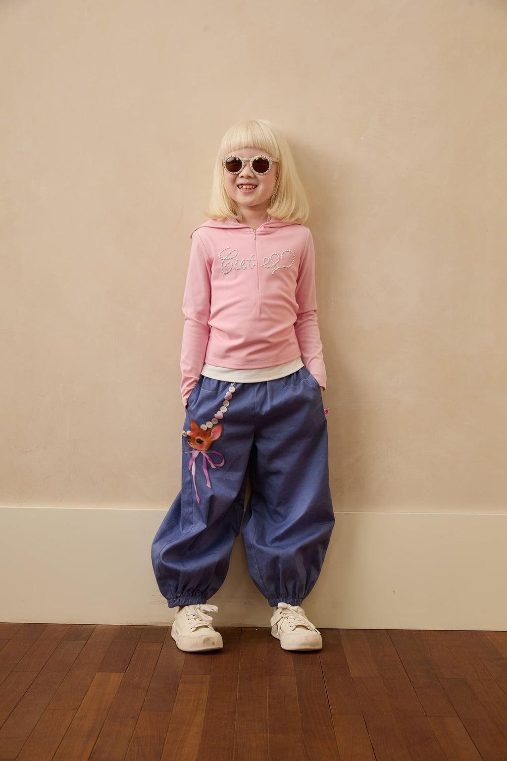 Beaded Layered Knit Top by Poco Blush — hero view 2