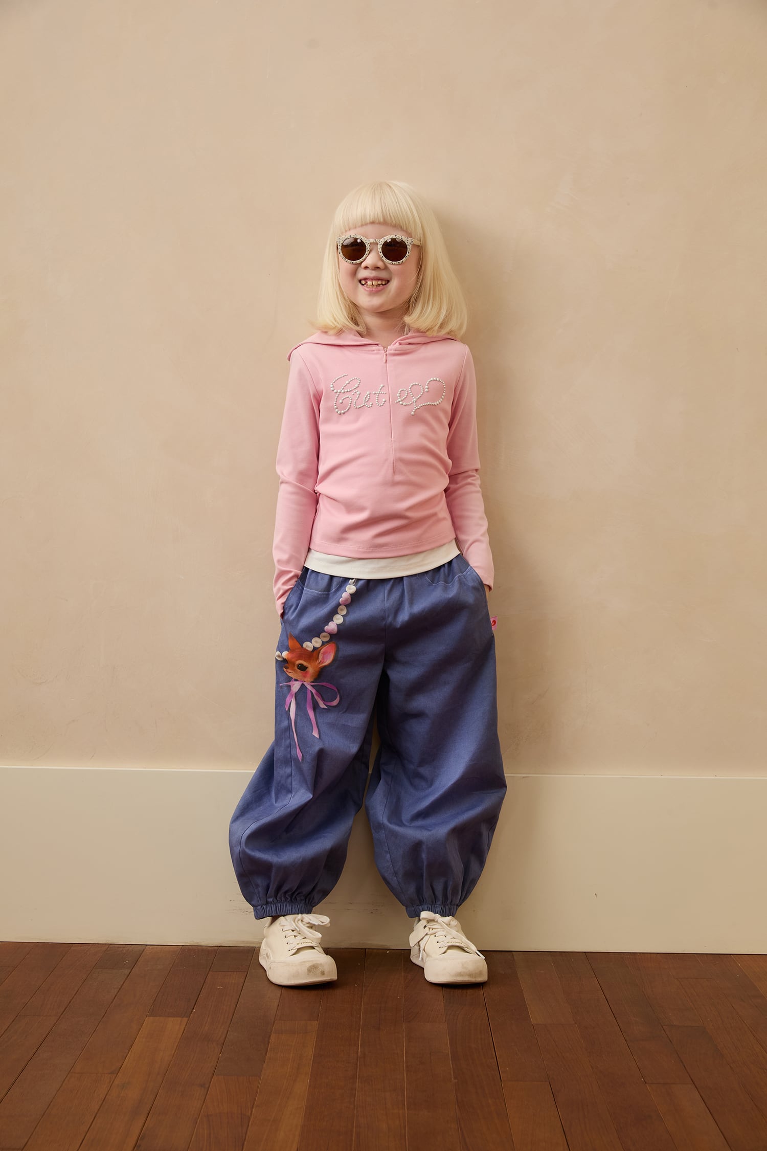 Beaded Layered Knit Top by Poco Blush — hero view 2