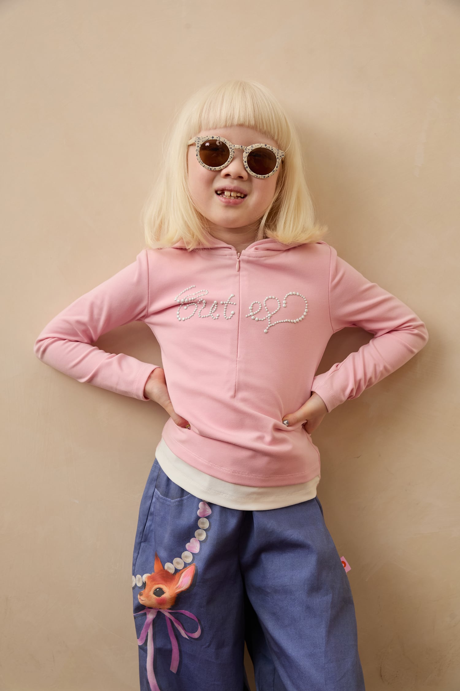 Beaded Layered Knit Top by Poco Blush — hero view 5