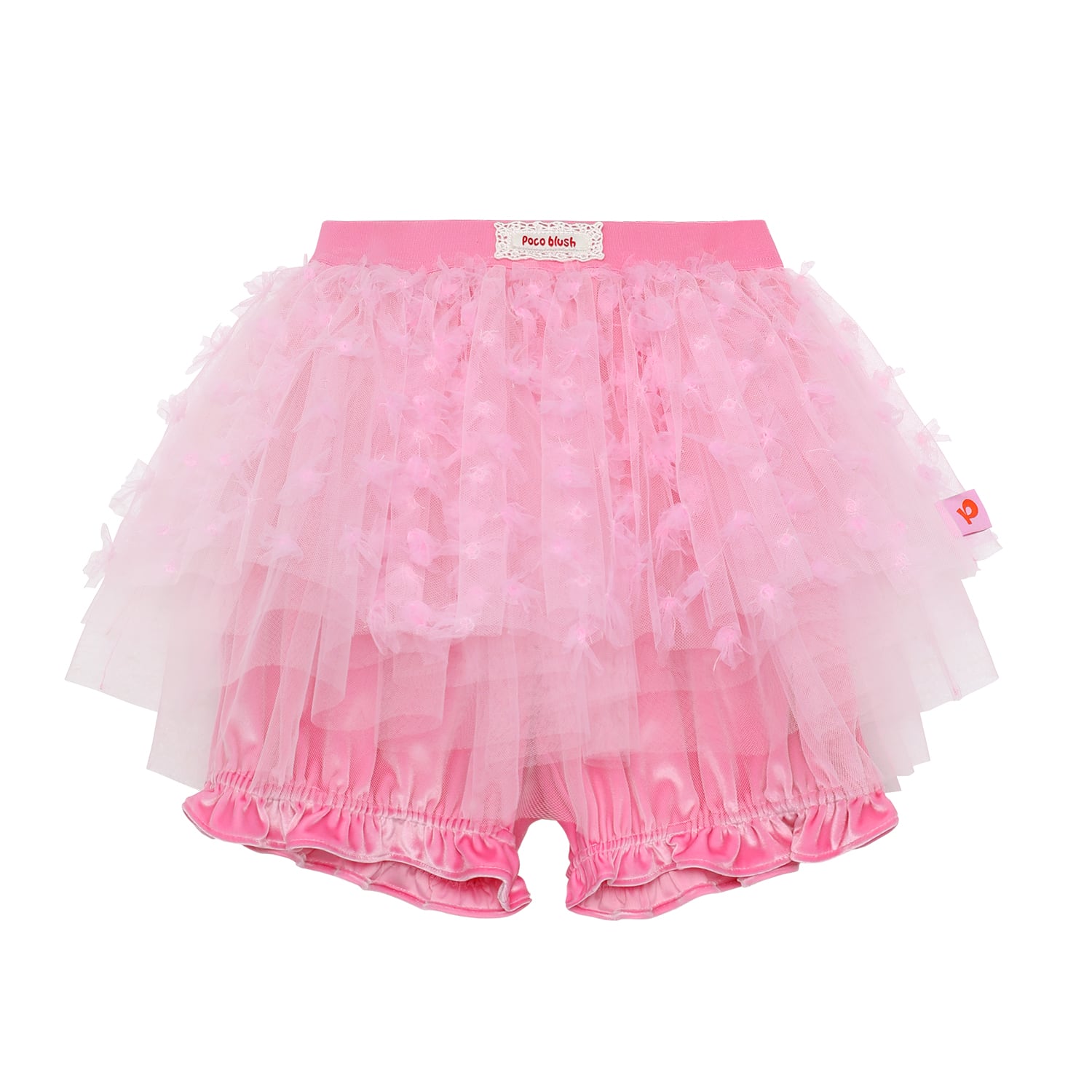 Tulle Puff Skort by Poco Blush — flat view 6