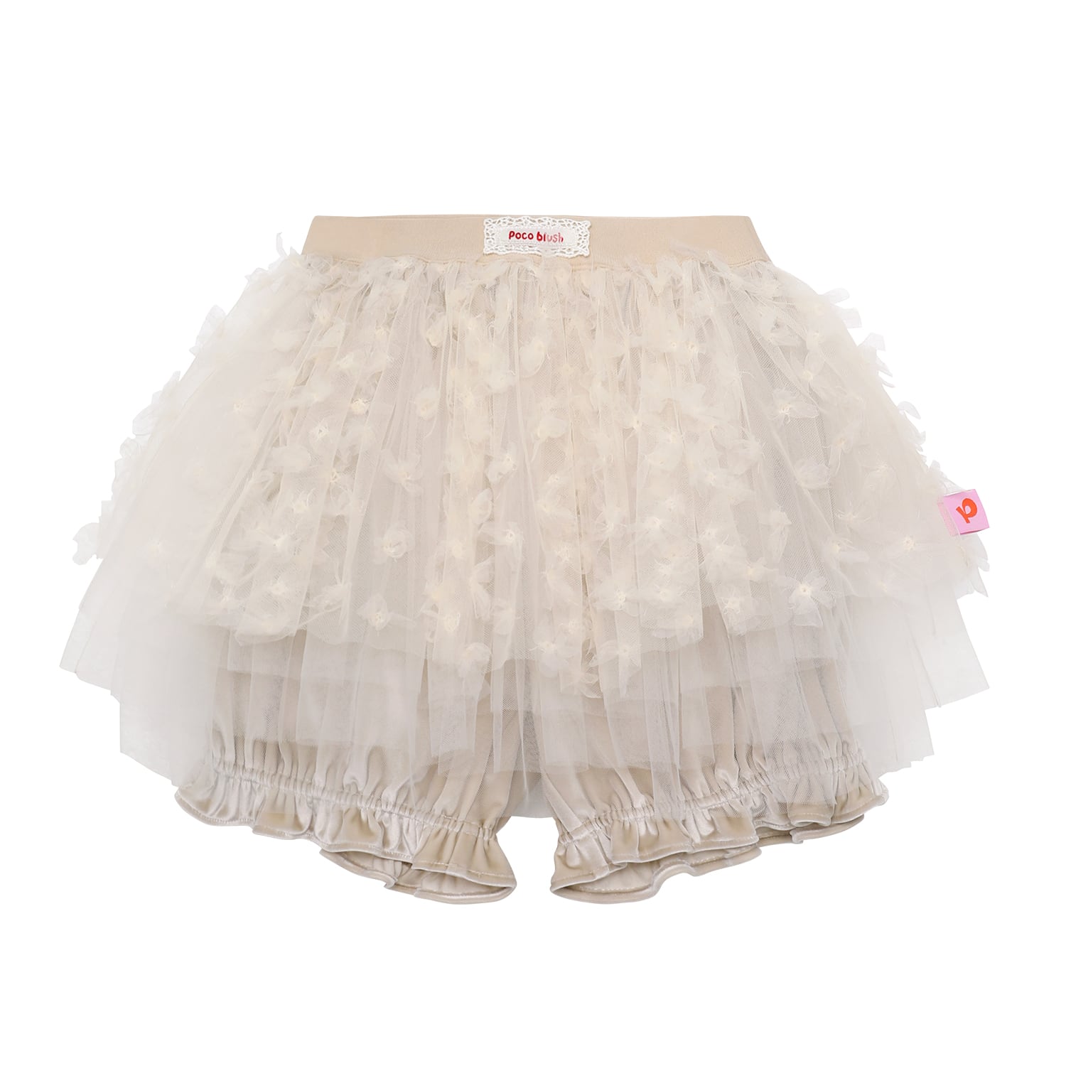 Tulle Puff Skort by Poco Blush — flat view 7