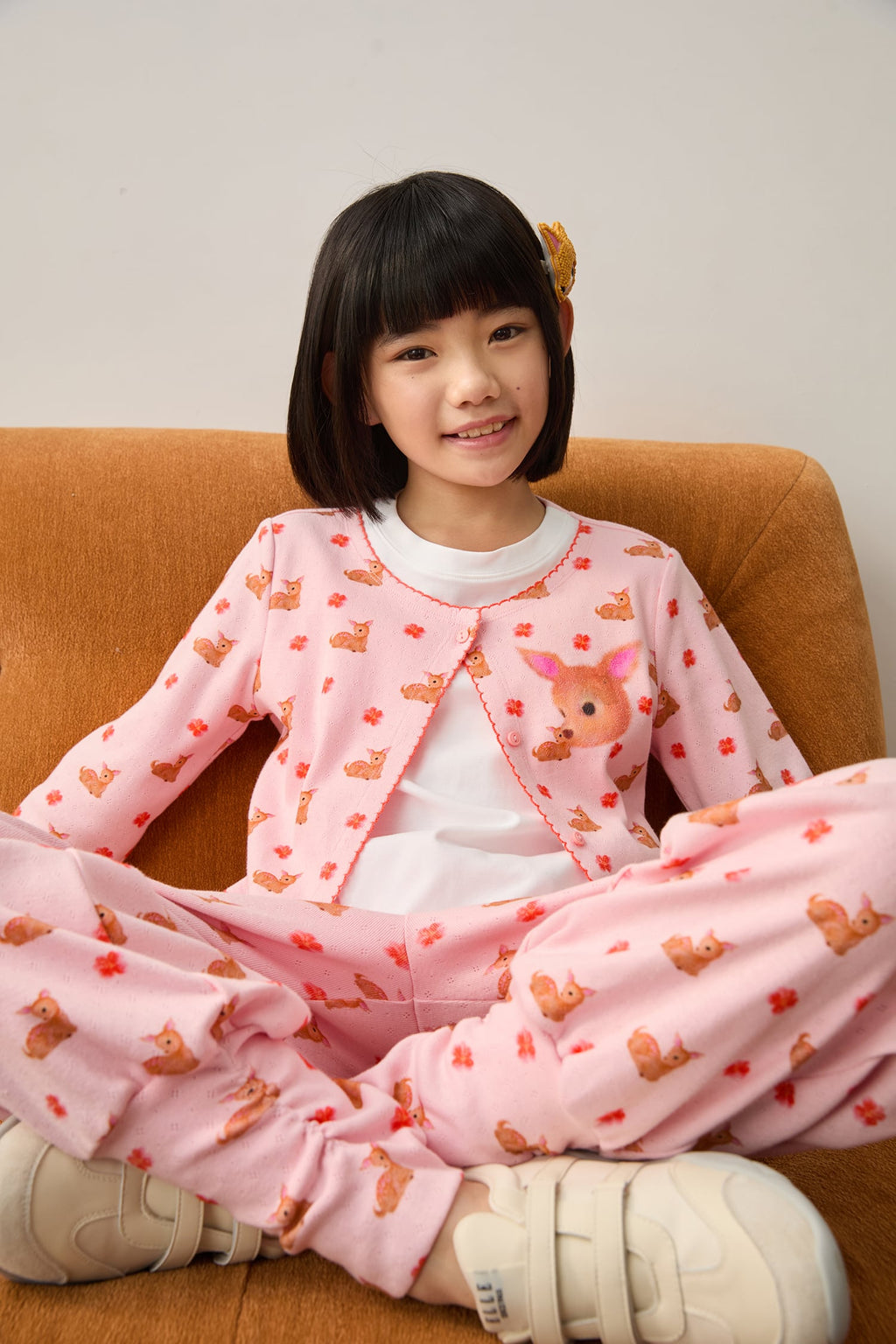 Lace-Trim Layered Printed Top by Poco Blush — hero view 2