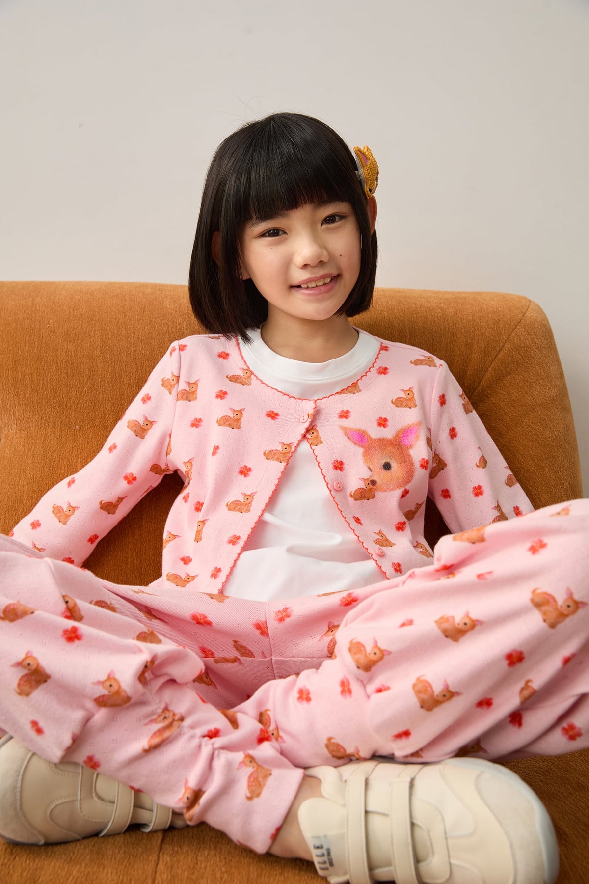 Lace-Trim Layered Printed Top by Poco Blush — hero view 2
