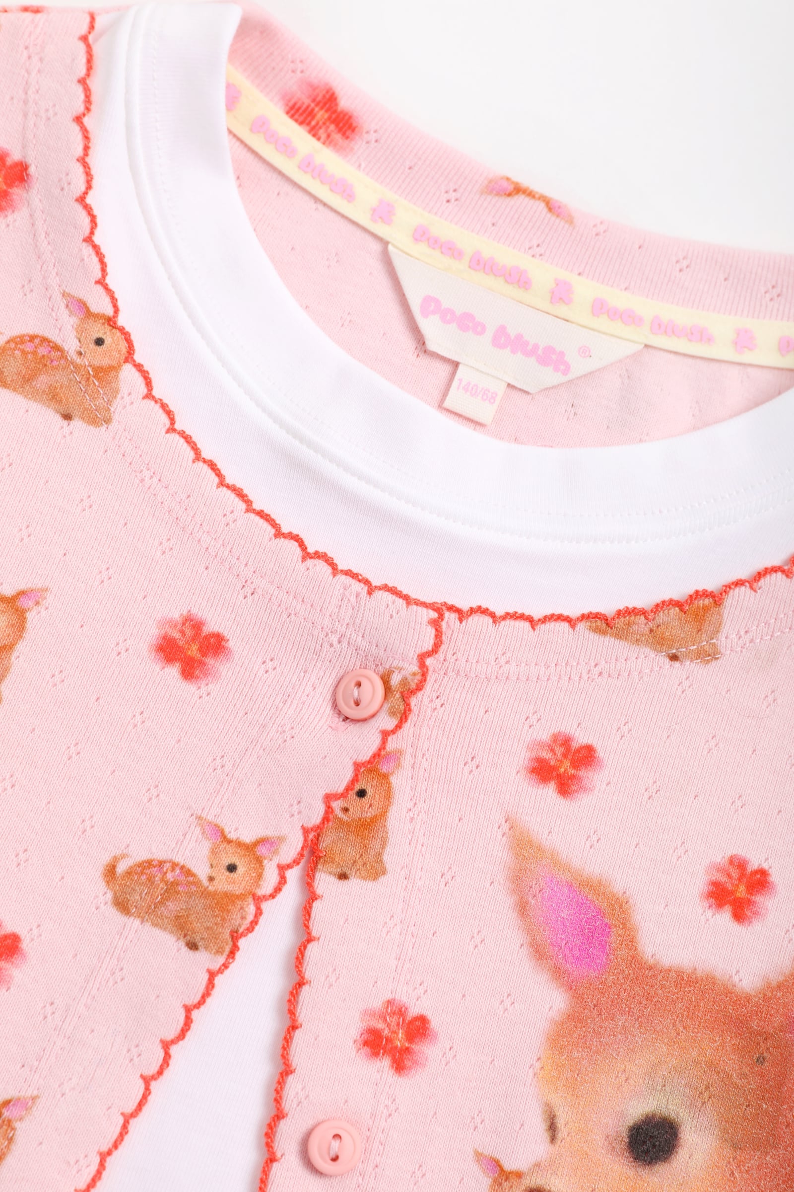 Lace-Trim Layered Printed Top by Poco Blush — detail view 9