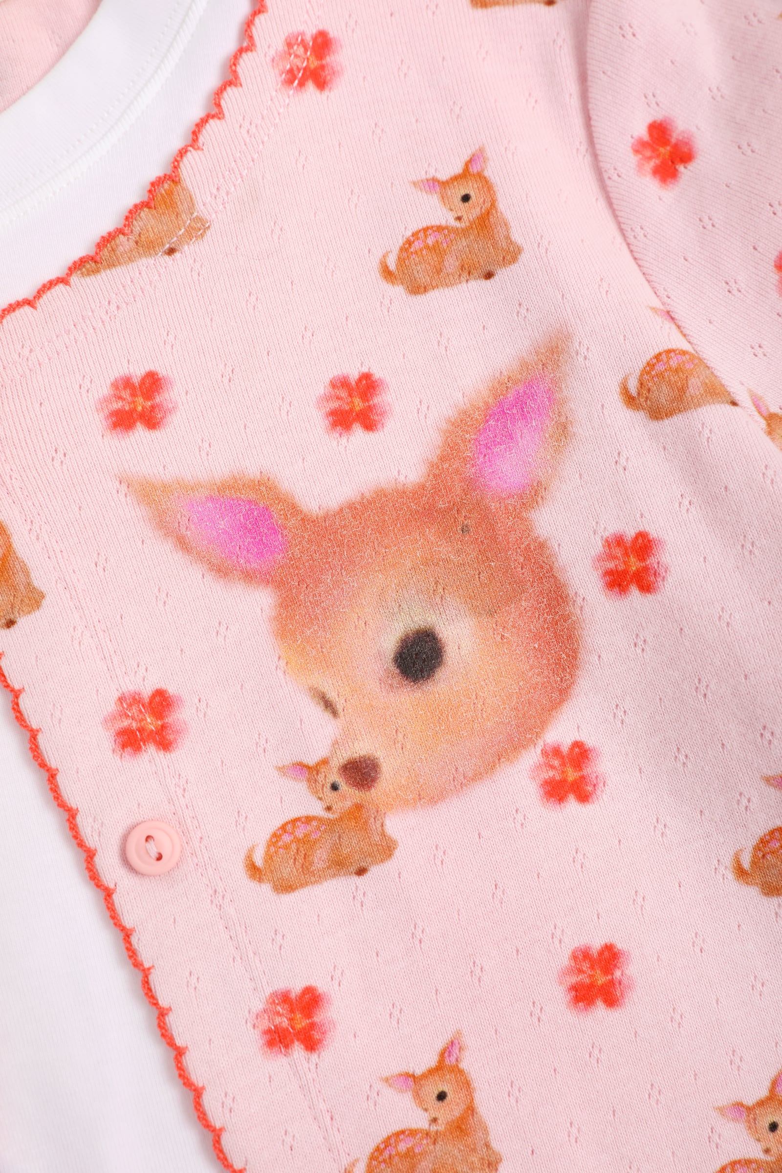 Lace-Trim Layered Printed Top by Poco Blush — detail view 10