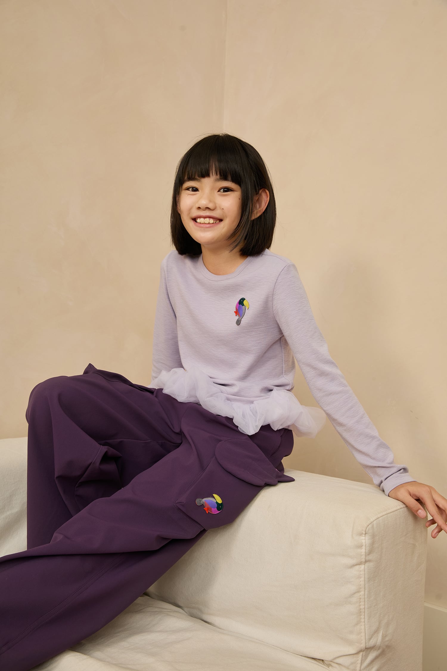 Wing-Pocket Cargo Trousers by Poco Blush — hero view 1