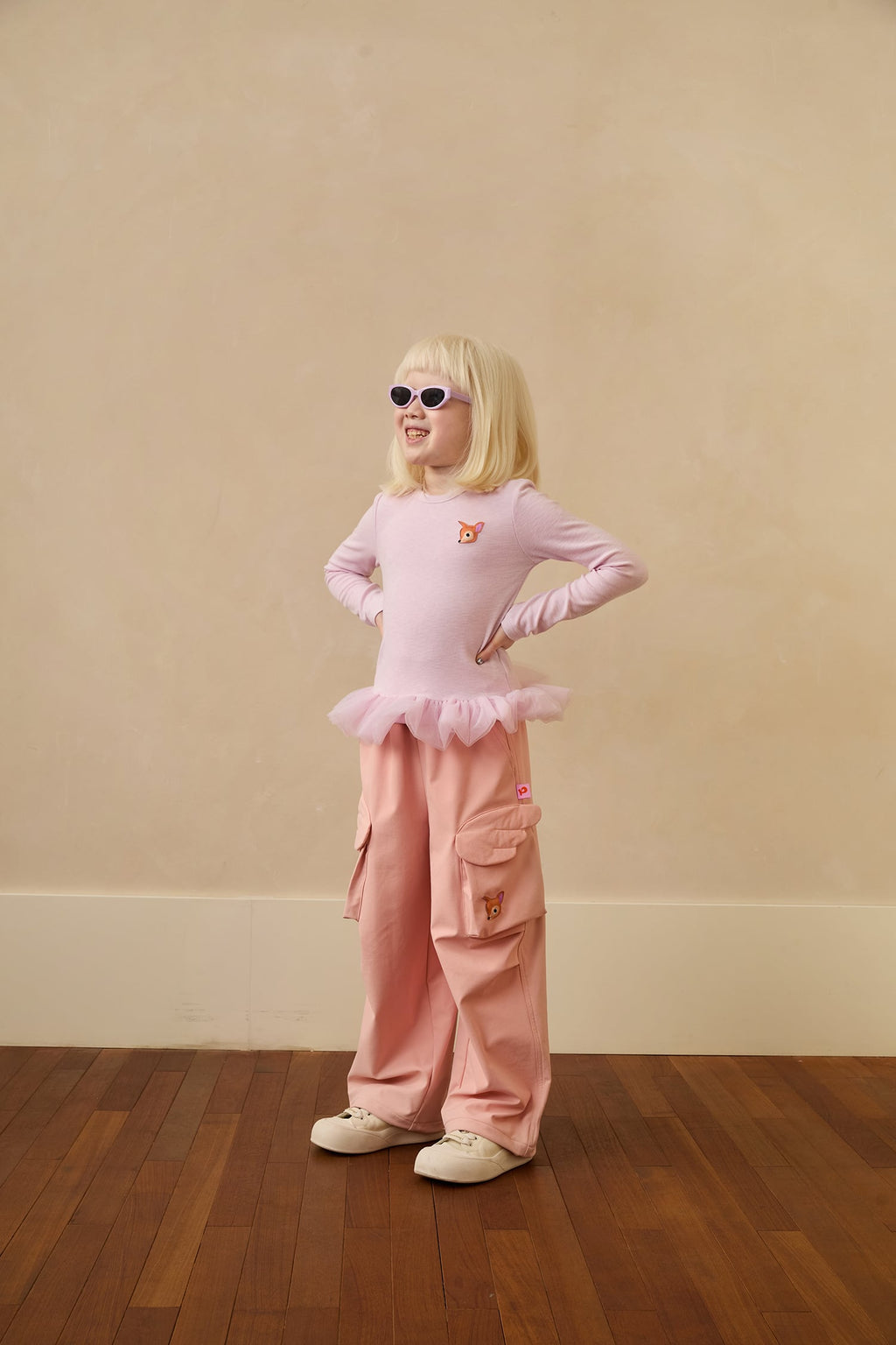 Wing-Pocket Cargo Trousers by Poco Blush — hero view 4
