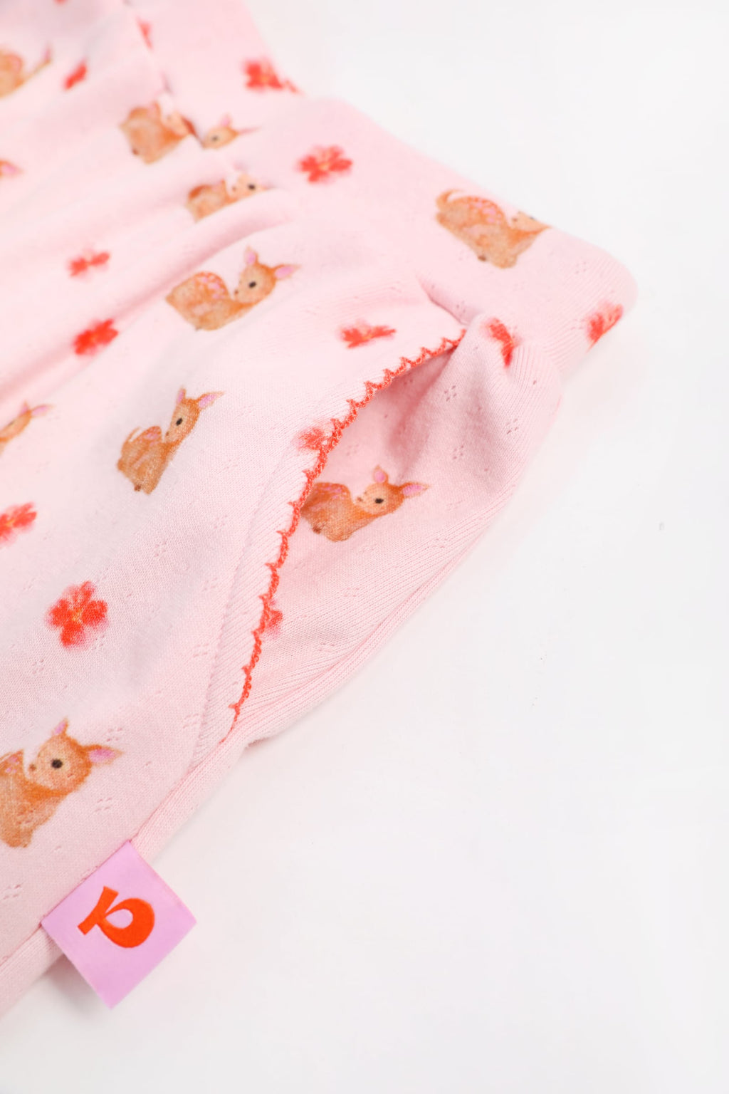 Ink-Wash Animals Barrel-Leg Trousers by Poco Blush — detail view 11