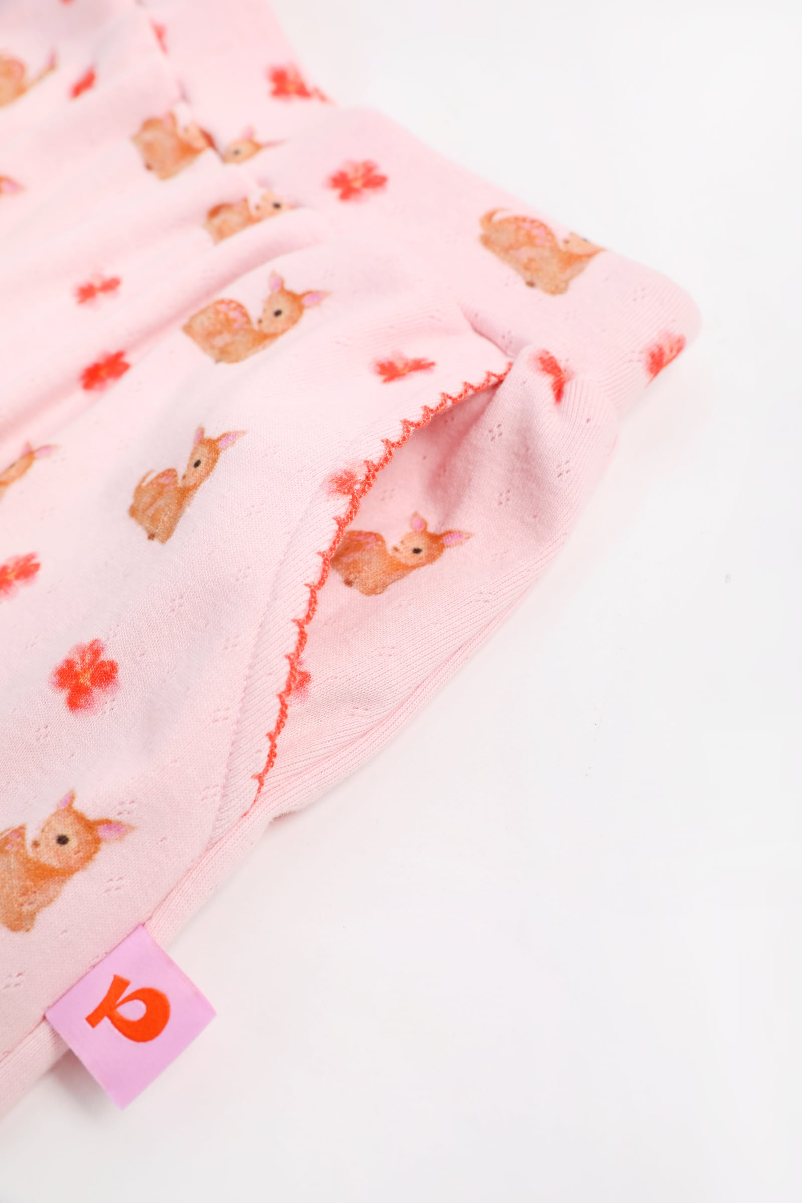 Ink-Wash Animals Barrel-Leg Trousers by Poco Blush — detail view 11