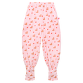 Ink-Wash Animals Barrel-Leg Trousers in Lotus Pink — flat lay