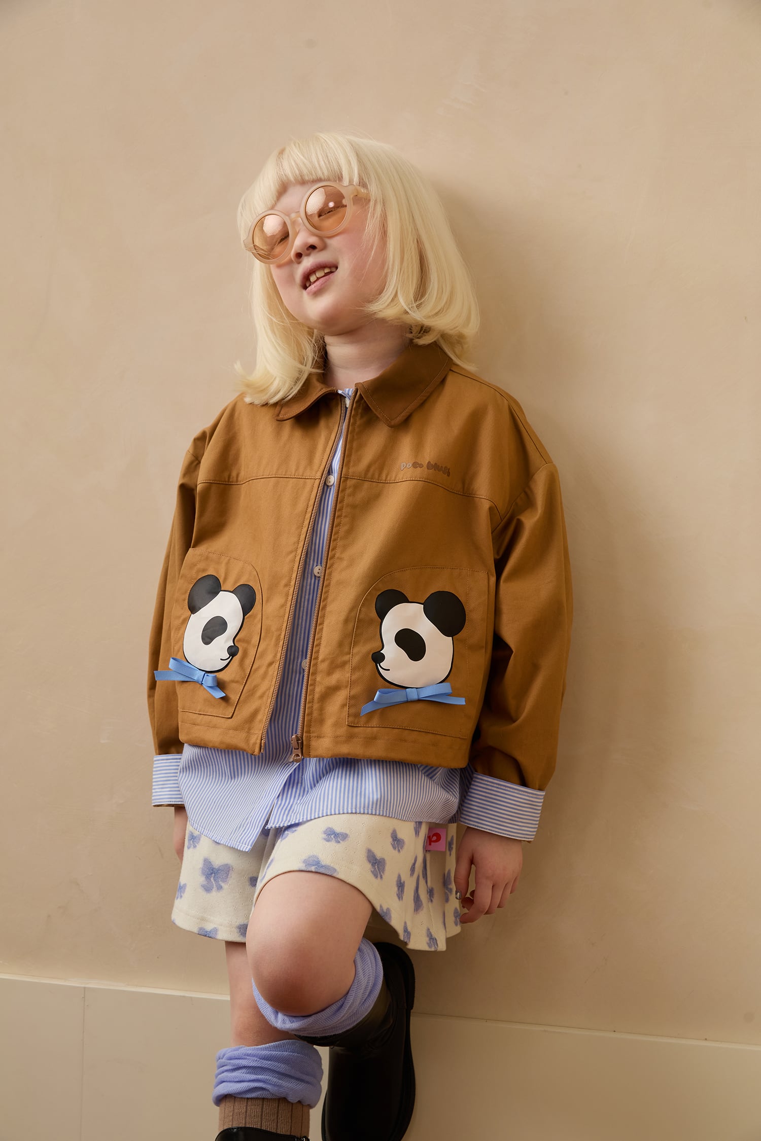 Caramel A-Line Skort by Poco Blush — hero view 3