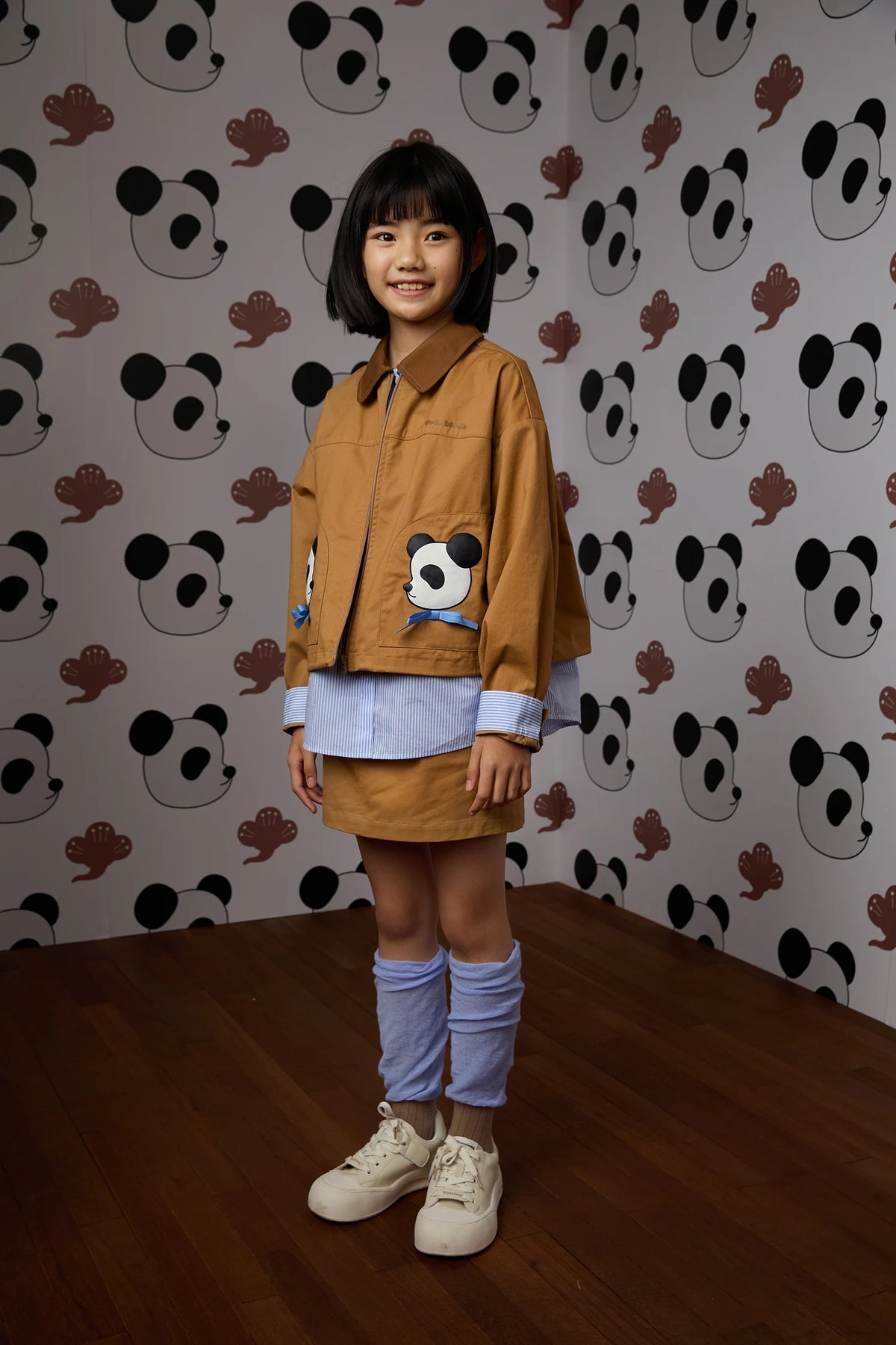 Caramel A-Line Skort — model view 2