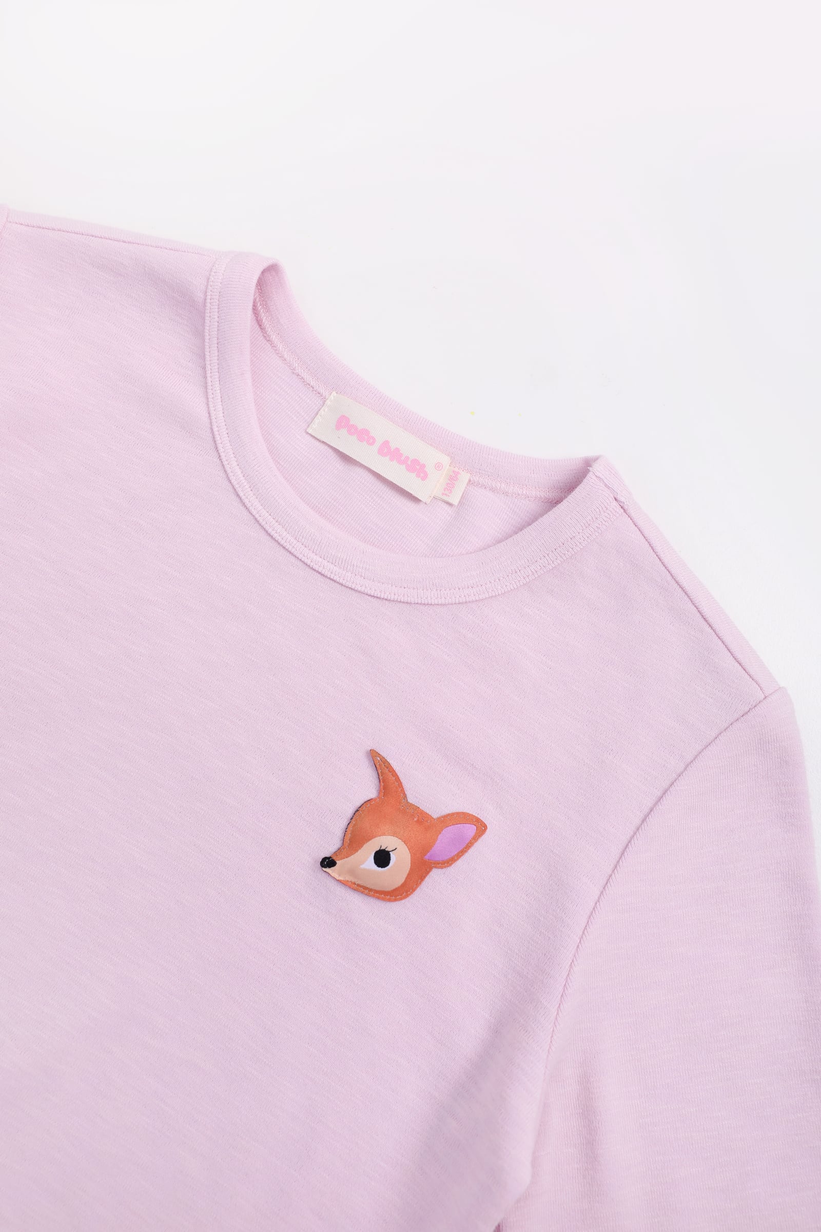 Tulle-Hem Long-Sleeve Top by Poco Blush — detail view 10