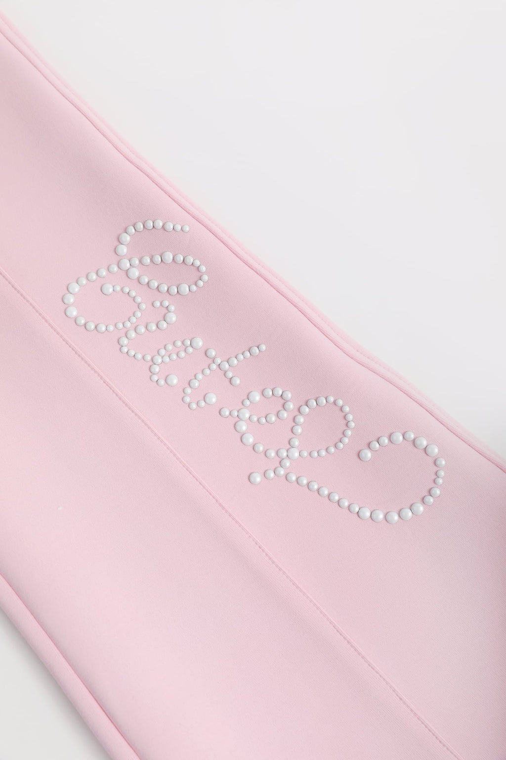 Beaded Knit Flare Trousers by Poco Blush — detail view 10